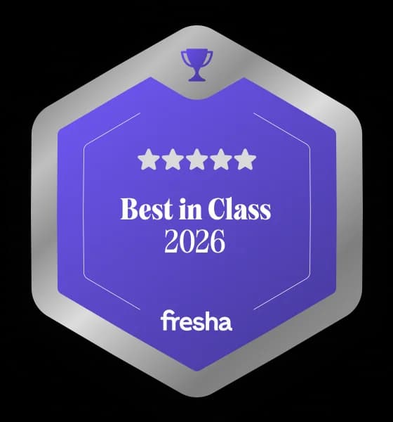 Fresha Best in Class 2026 award badge